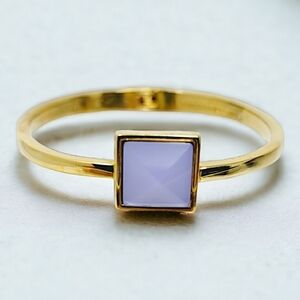 Designer Rebecca Minkoff Gold Tone Clasp Bracelet With Pastel Stone